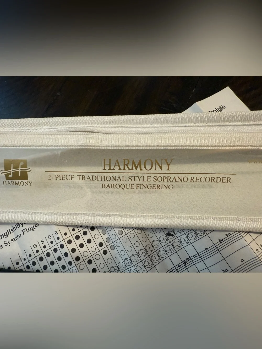 Harmony Two-Piece Soprano Recorder in Deep Red